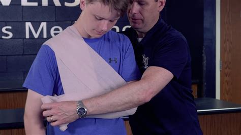 Applying a Sling and Swathe with Ace Bandage Skills Video - YouTube