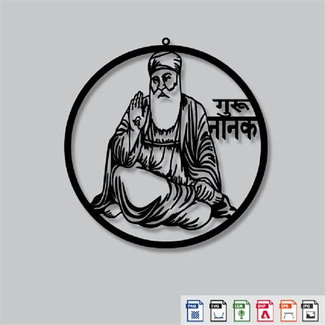 2D Modern Art Guru Nanak wall art laser cutting – ArtElora