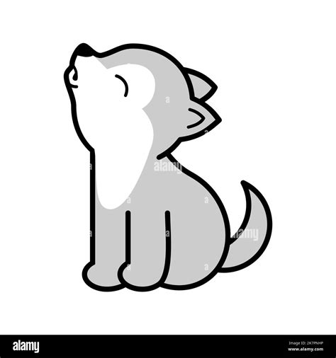 How To Draw A Wolf Pup Howling