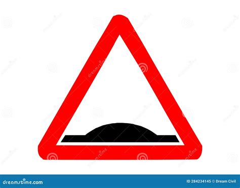 Road Humps Sign Royalty-Free Stock Photo | CartoonDealer.com #284234145 - maximum of road hump