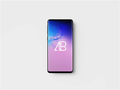 Samsung Galaxy S10 Mockup - Top View (PSD)