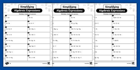 Image result for Algebraic Expression Worksheet 7th Grade