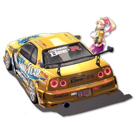 BEE☆R R34 Mana Kiss-Cut - FUNKY GARAGE