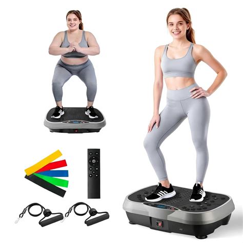ALSO GO Exercise Device with Vibration Plate, 5 Training Modes and 99 ...