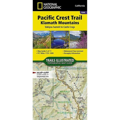 National Geographic Pacific Crest Trail Maps: Klamath Mountains