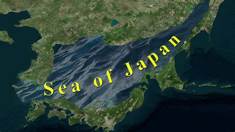 Sea of Japan Map 30813465 Stock Video at Vecteezy
