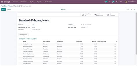 Image result for Odoo Payroll Module Work Flow