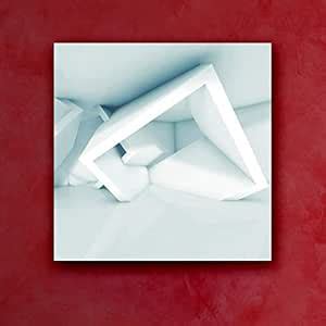 BOXD Abstract Intersected Cubic Structures Painting Poster | UV ...