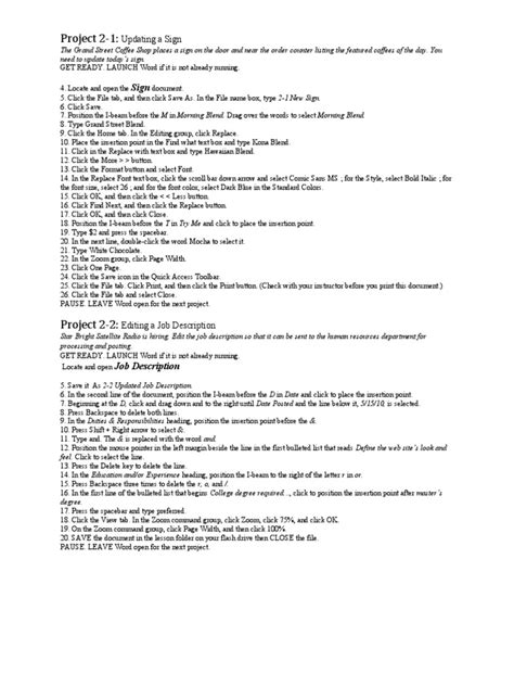 Image result for Word Module 2 Lab Project