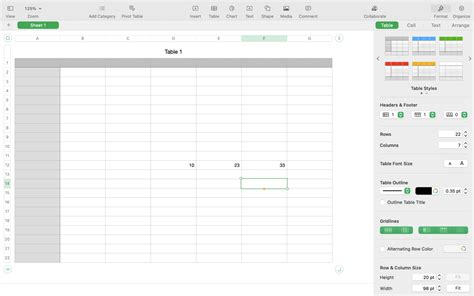 Tutorial for Apple Numbers 的图像结果