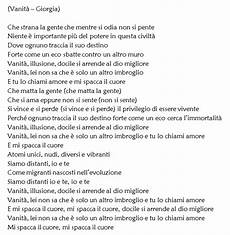 vanit 224 di giorgia testo canzone con significato e audio vanit 224 di giorgia testo canzone con significato e audio