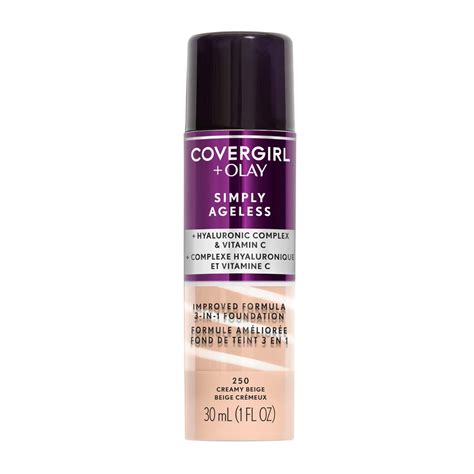 Buy COVERGIRL+Olay Simply Ageless 3-in-1 Liquid Foundation Creamy Beige ...