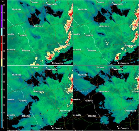 Radar Reflectivity Loop From 2035 UTC to 2136 UTC 21 Feb 1997