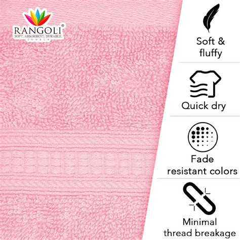 Trio 100% Cotton Bath Towel (71x147 CM), 550 GSM – Rangoli