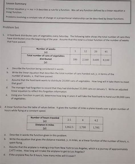 Image result for Example of a Linear Function Table