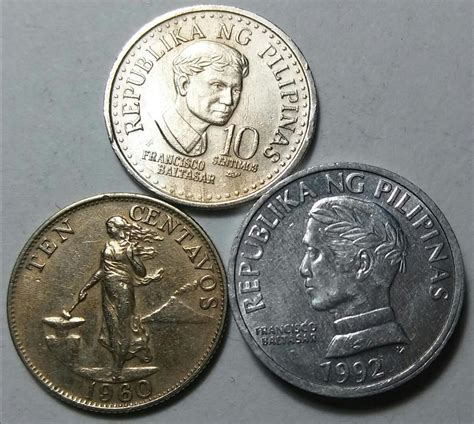Different Ten Centavo Coins, Hobbies & Toys, Memorabilia & Collectibles ...