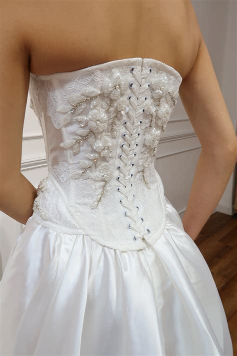Hannah A-Line Bridal Gown with Basque Waistline | Selfa Bridal | A line bridal gowns, Bridal ...