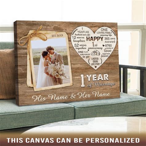 One Year Wedding Anniversary