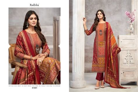Radhika Azara Beauty Silk Modal Maslin Printed Dress Material Collection