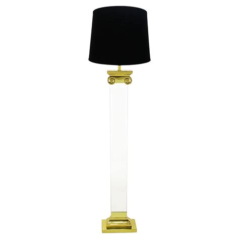 Brass Rectangular Column Floor Lamp at 1stDibs | floor lamp column ...