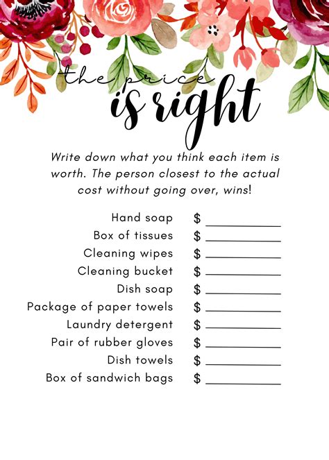 Bridal Printable Shower Games - Etsy