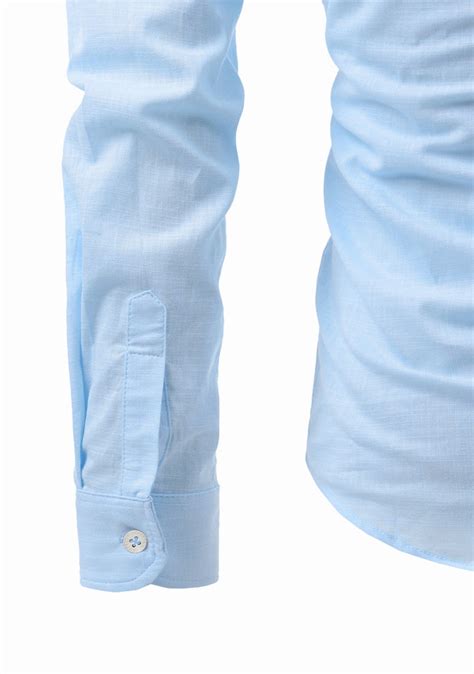 Men's Cotton Fabric Roll Up Sleeve Sky Blue Kurta – Apektra