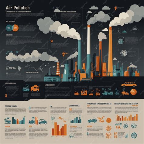Understanding Air Pollution Causes Effects and Solutions Infographic | Premium AI-generated image