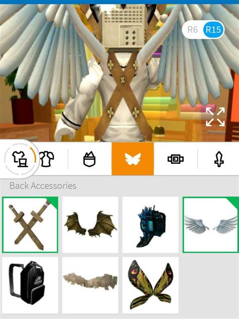 Image result for Cool Back Items Roblox