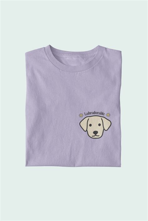 Labrador Classic embroidered Cotton Tshirt for women – Inua