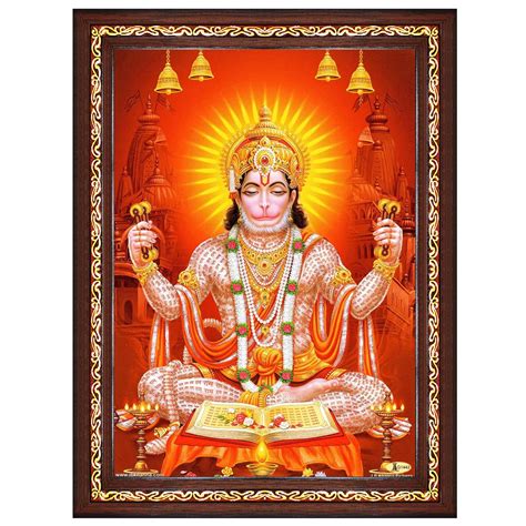 Pavan Photo Laminations Lord Hanuman Ji Hanumanji Jai Bajrangbali Wall ...