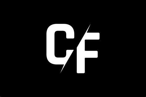 Monogram CF Logo Gráfico por Greenlines Studios · Creative Fabrica