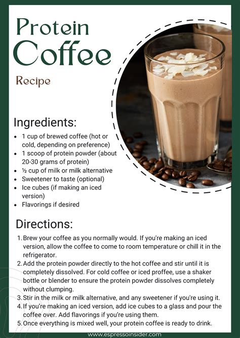 Protein Coffee Recipe at Mary Eklund blog