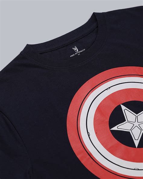 Captain America Printed Regular Fit Tshirt For Men – Free Authority