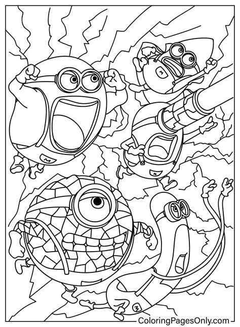 Image result for Exploding Minions Coloring Pages