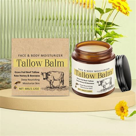 Beef Tallow for Skin, Organic Whipped Tallow and Honey Balm, Vuyungers ...