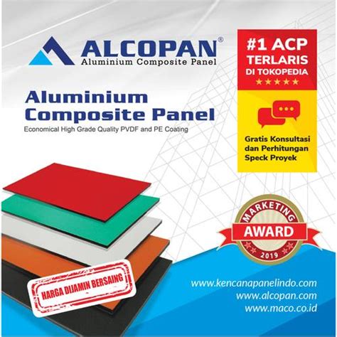 Promo ACP Alcopan 1220x2440x4mm PVDF Outdoor Aluminum Composite Panel ...