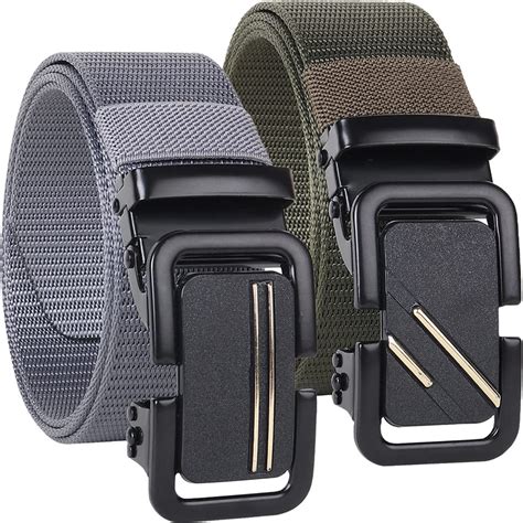 Buy sunshopping Men’s Formal/Causal Automatic Push Lock Nylon Woven ...