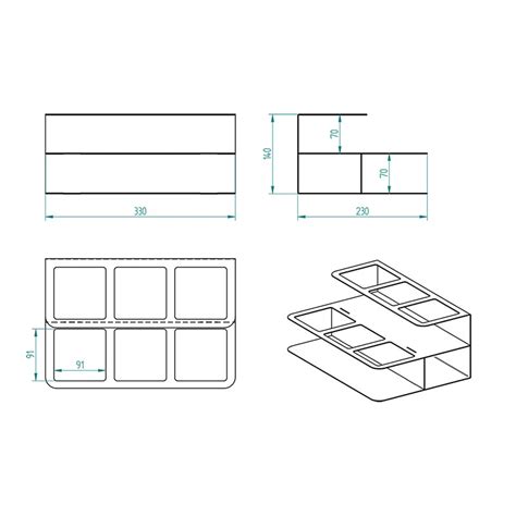 Cafemarkt 2-Tier Syrup and Sauce Stand with 6 Compartments, Black