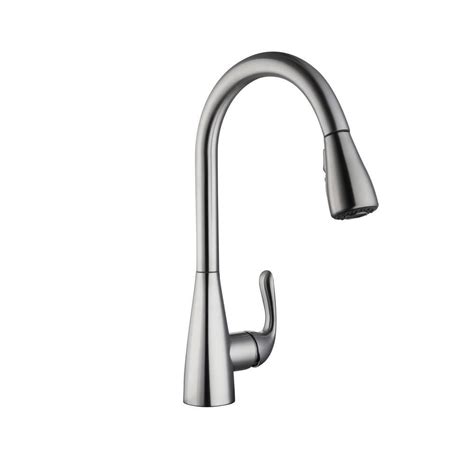 Buy Carla Single-Handle Pull-Down Sprayer Kitchen Faucet in Stainless ...