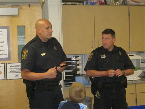 News from Room 210: Bath Township Police Officers Visit Our Classroom