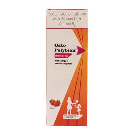 Buy OSTO POLYBION STRAWBERRY FLAVOUR SYRUP | SUPPORTS BONE DEVELOPMENT ...