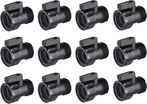 Amazon.com: 12 PCS 3/4'' Plastic Garden Hose Shut Off Valve,Water Shut ...