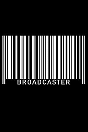 Buy Notebook: Broadcaster Reporter Anchor TV Radio Announcer White ...