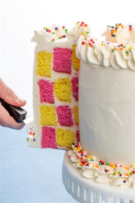 How to Make a Checkerboard Cake | Checkerboard cake, Desserts, Easter ...