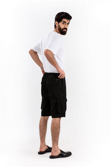 Buy Black Waterproof Cargo Shorts For Men Online In India