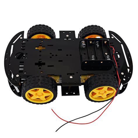 4WD Double Layer Robot Car Chassis Kit – DIY Robotics Chassis