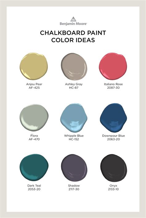 Benjamin Moore Chalkboard Paint Colors