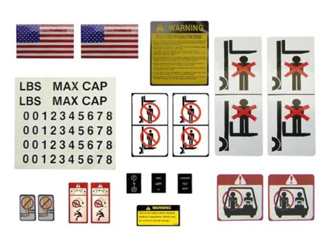 Forklift Supply Aftermarket Forklift Universal Decal Kit Pn 1711 ...