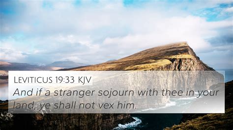 Leviticus 19:33 KJV 4K Wallpaper - And if a stranger sojourn with thee ...
