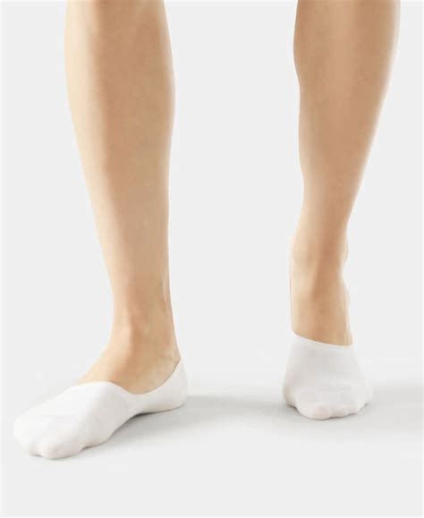 Buy Compact Cotton No Show Socks With StayFresh Treatment - White (Pack ...